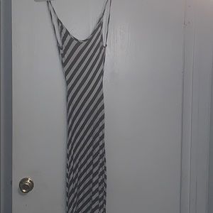 Black and white stripped dress.